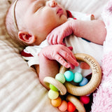 Saturn Ring Wooden Baby Teether - Bannor Toys