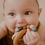 Saturn Ring Wooden Baby Teether - Bannor Toys