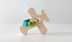 Airplane Wood Grasping Toy - Bannor Toys