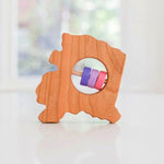 Alaska State Wooden Baby Rattle™ - Bannor Toys