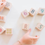 Boho Number + Counting Shape Blocks - Bannor Toys