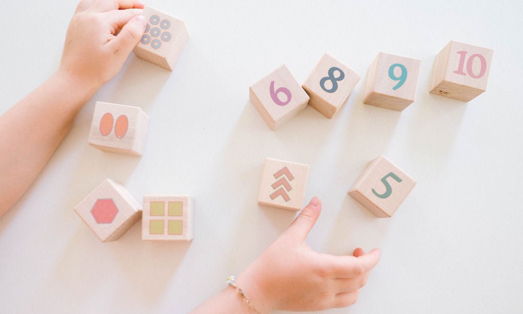 Boho Number + Counting Shape Blocks - Bannor Toys