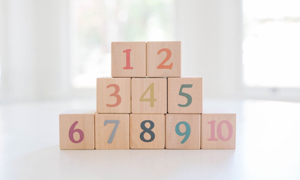 Boho Number + Counting Shape Blocks - Bannor Toys