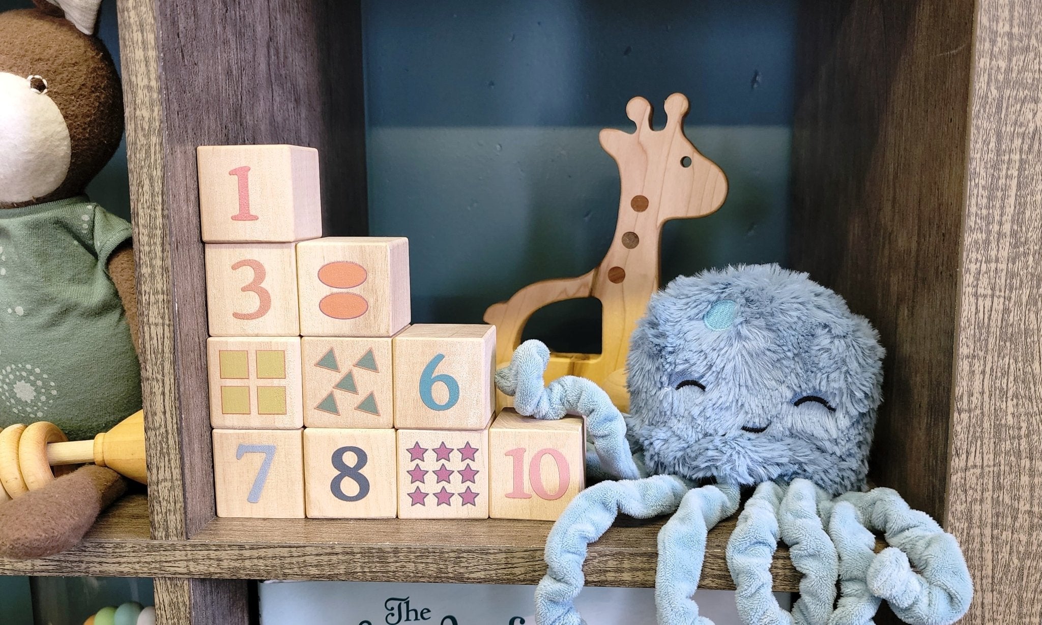 Boho Number + Counting Shape Blocks - Bannor Toys