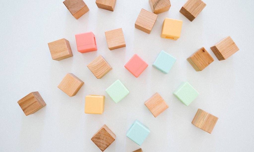 Classic Silicone + Wood Block Set - Bannor Toys