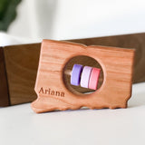Connecticut State Wooden Baby Rattle™ - Bannor Toys