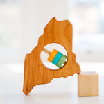 Maine State Wooden Baby Rattle™ - Bannor Toys