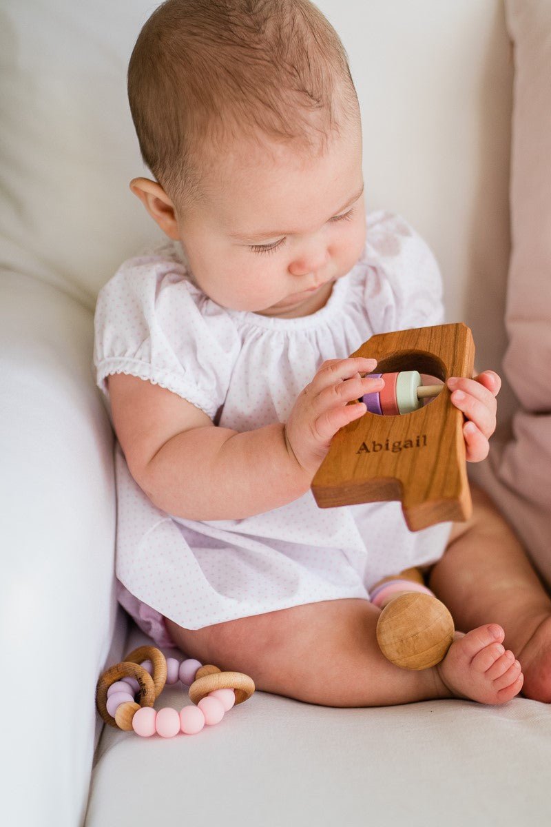 Mississippi Wooden Baby Rattle™ - Rattles - Bannor Toys