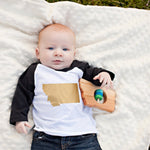 Montana State Wooden Baby Rattle™ - Bannor Toys