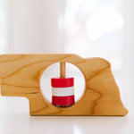 Nebraska State Wooden Baby Rattle™ - Bannor Toys