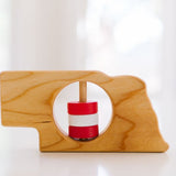 Nebraska State Wooden Baby Rattle™ - Bannor Toys