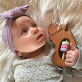 New Jersey State Wooden Baby Rattle™ - Bannor Toys