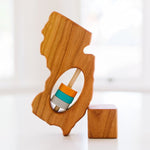 New Jersey State Wooden Baby Rattle™ - Bannor Toys