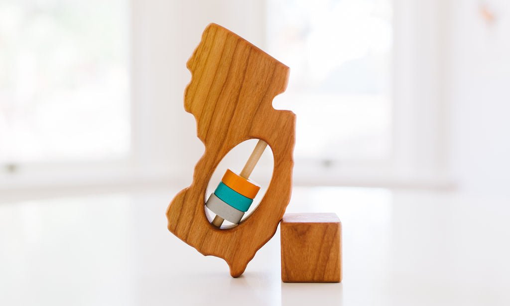 New Jersey State Wooden Baby Rattle™ - Bannor Toys