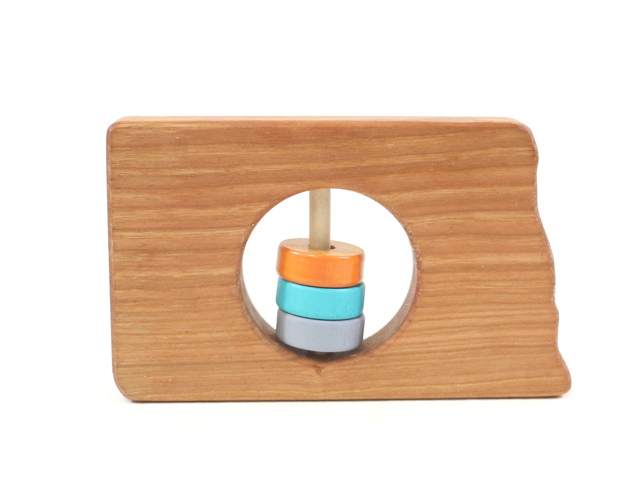 North Dakota State Wooden Baby Rattle™ - Bannor Toys