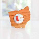 Ohio State Wooden Baby Rattle™ - Bannor Toys