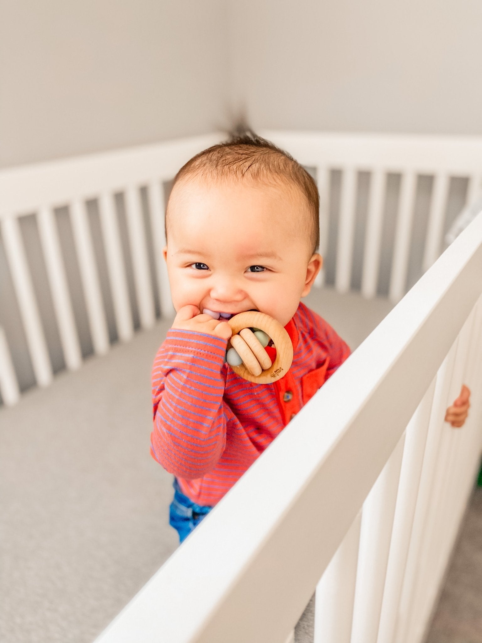 Saturn Ring Wooden Baby Teether - Bannor Toys