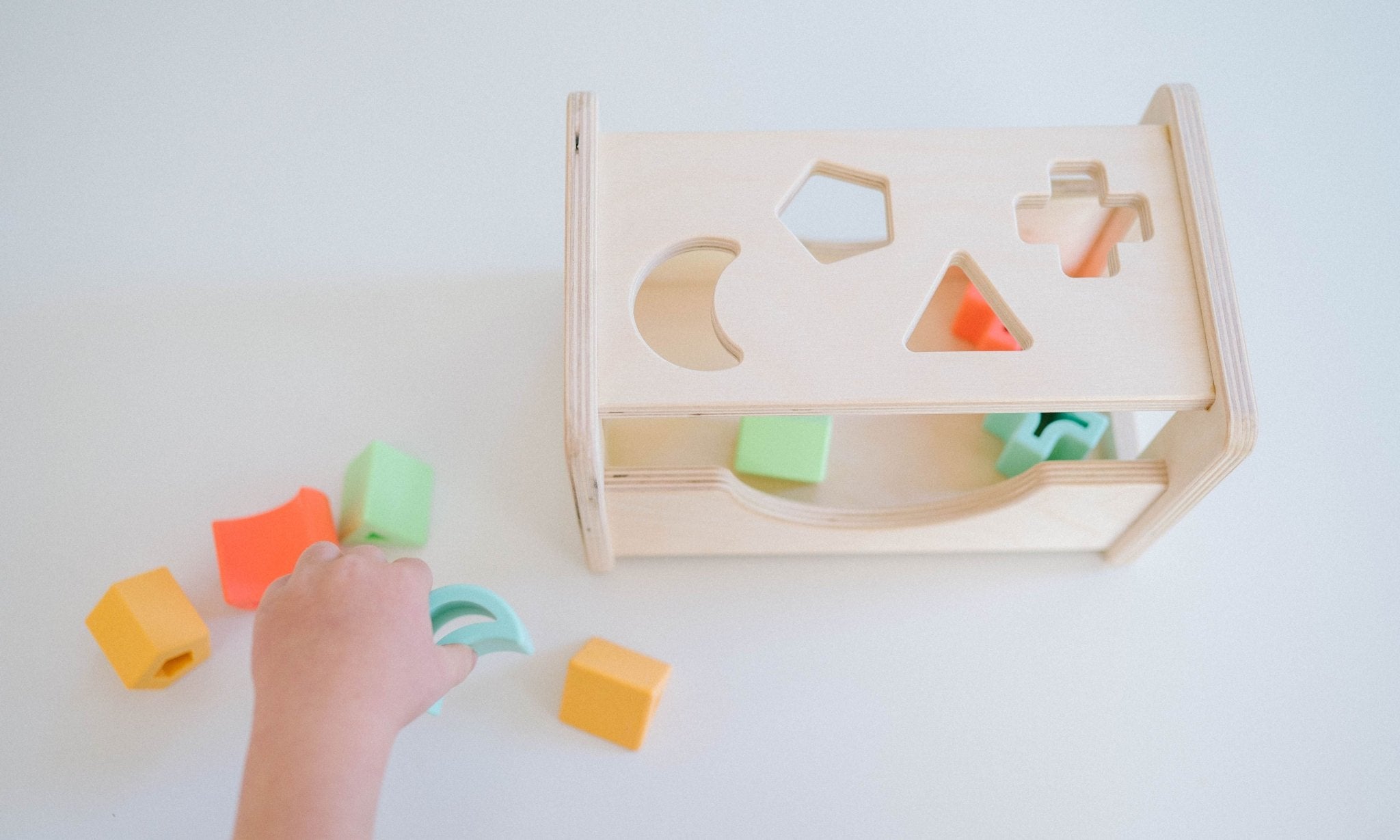 Shape Sorter - Wood + Silicone - Bannor Toys