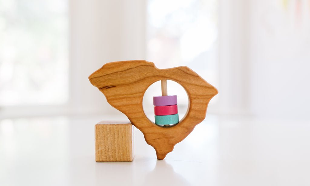 South Carolina State Wooden Baby Rattle™ - Bannor Toys