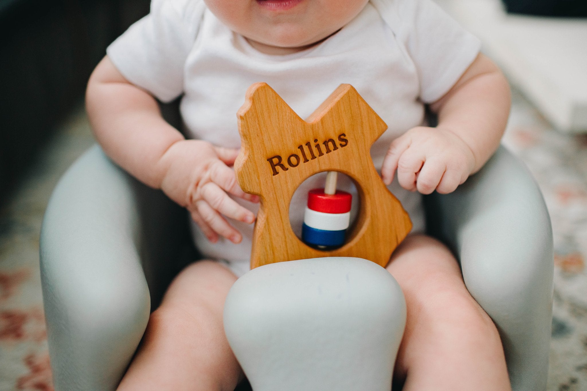 Texas State Wooden Baby Rattle™ - Bannor Toys