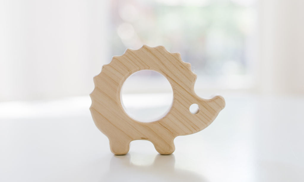 Hedgehog Wooden Baby Grasping Toy - Bannor Toys
