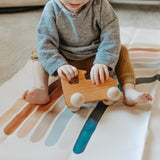 Wooden Train Push Toy, Cherry - Bannor Toys