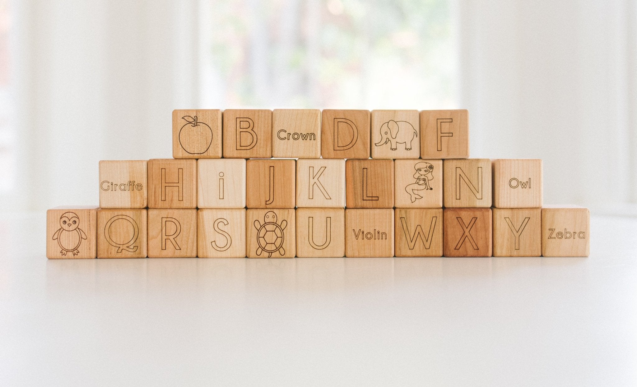 4 - sided Picture ABC Blocks - Bannor Toys
