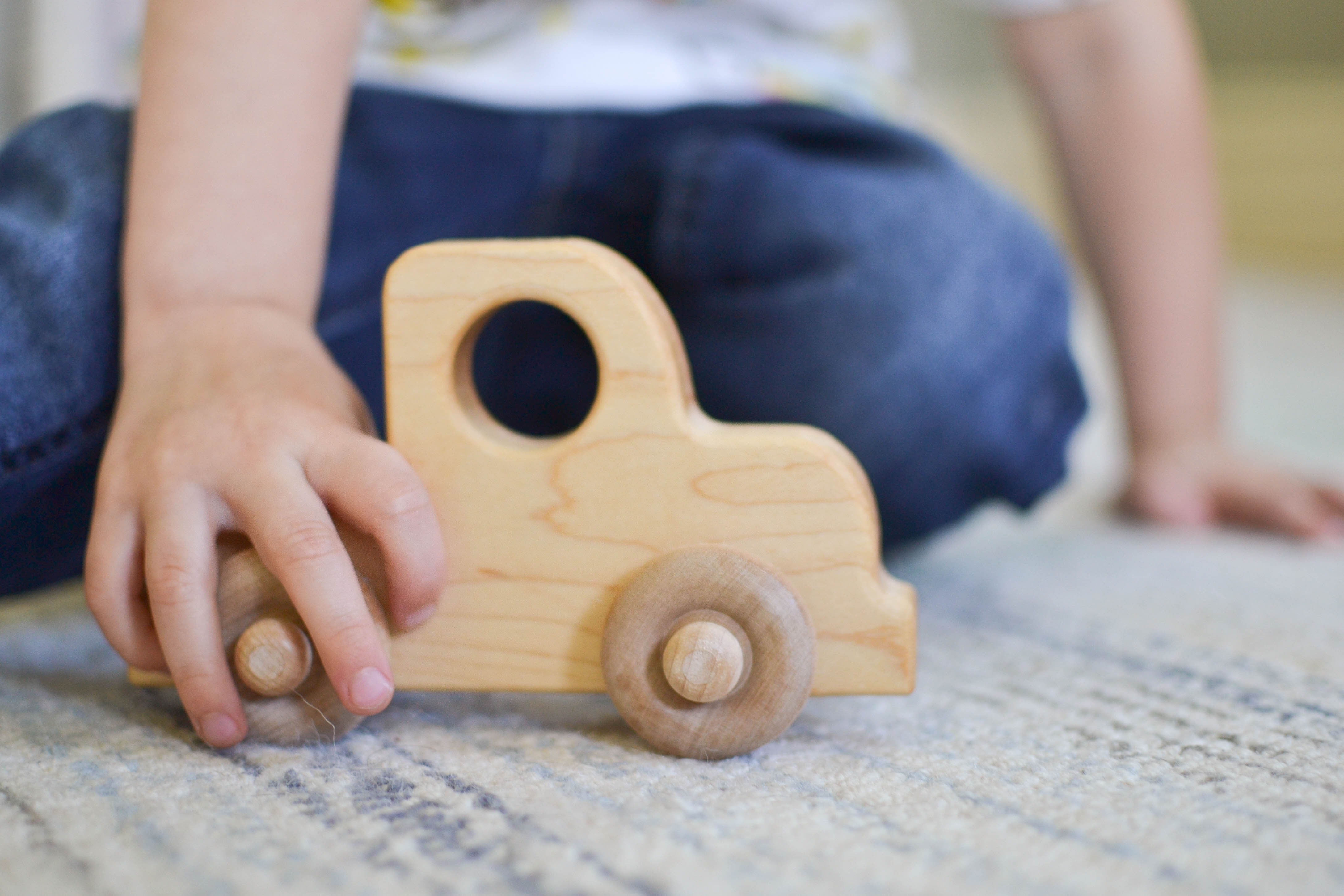 Wooden Toy Truck, Maple - Bannor Toys