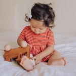 Wooden Train Push Toy, Cherry - Bannor Toys