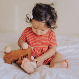 Wooden Train Push Toy, Cherry - Bannor Toys