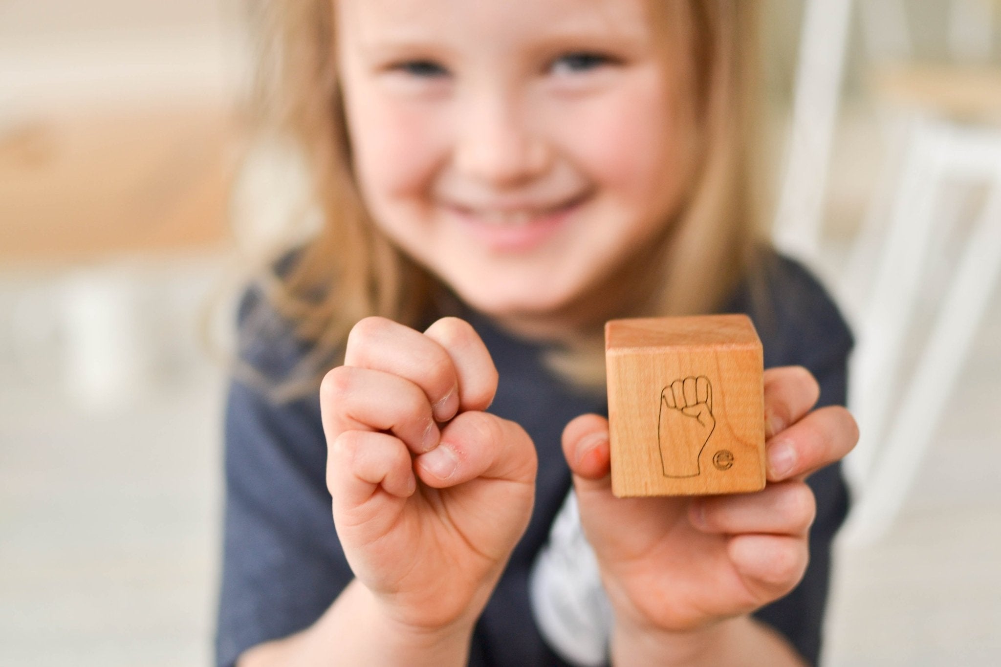 Sign Language Block Sign American Sign Language Blocks by Bannor Toys