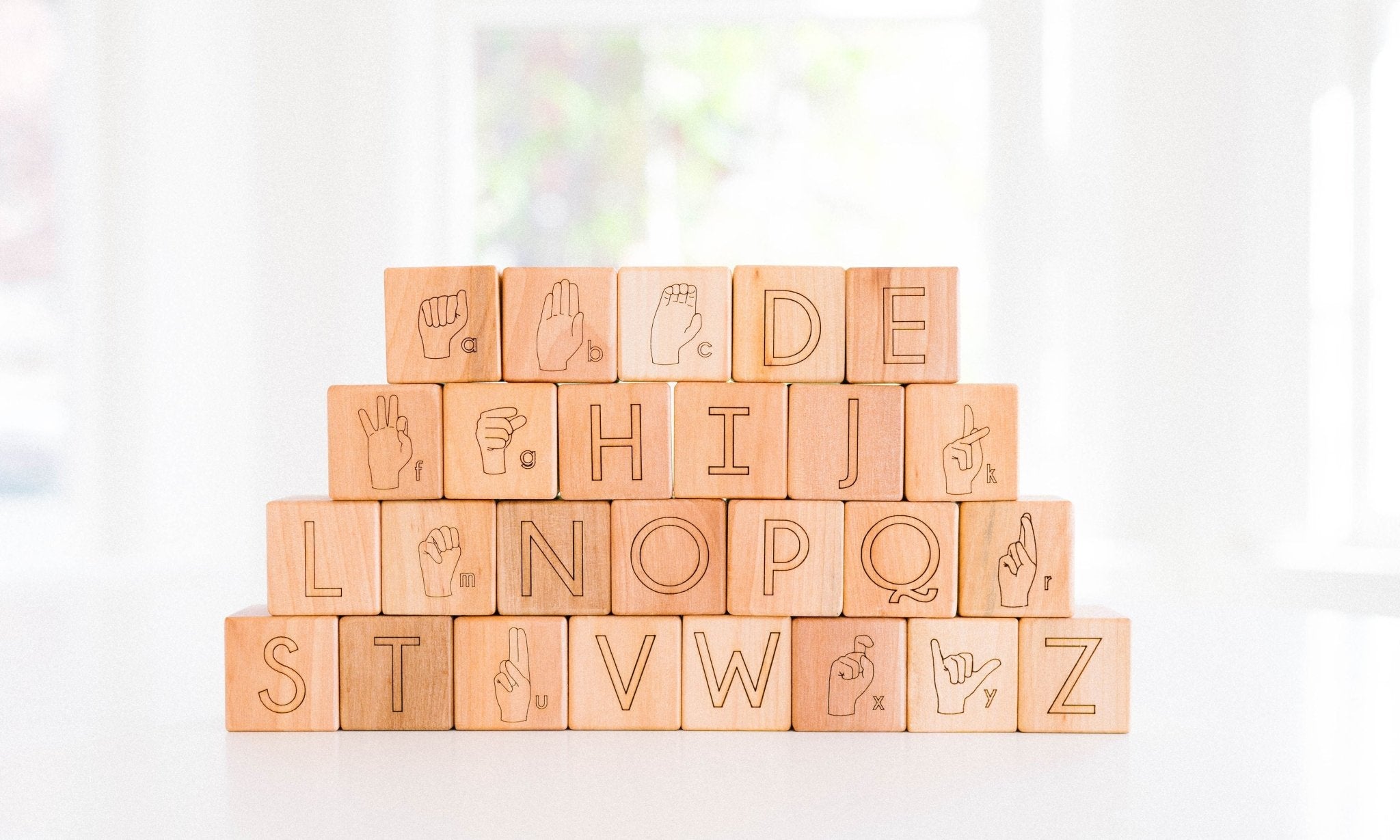 American Sign Language Blocks - Bannor Toys