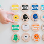 Color Monsters Matching Tiles - Bannor Toys
