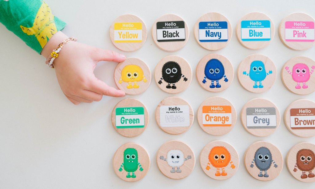 Color Monsters Matching Tiles - Bannor Toys