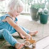 Wooden Toy Tractor, Cherry - Bannor Toys