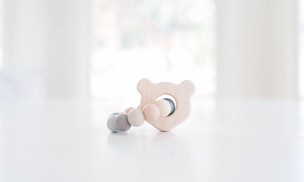 Mini Bear Wooden Baby Teether - Bannor Toys