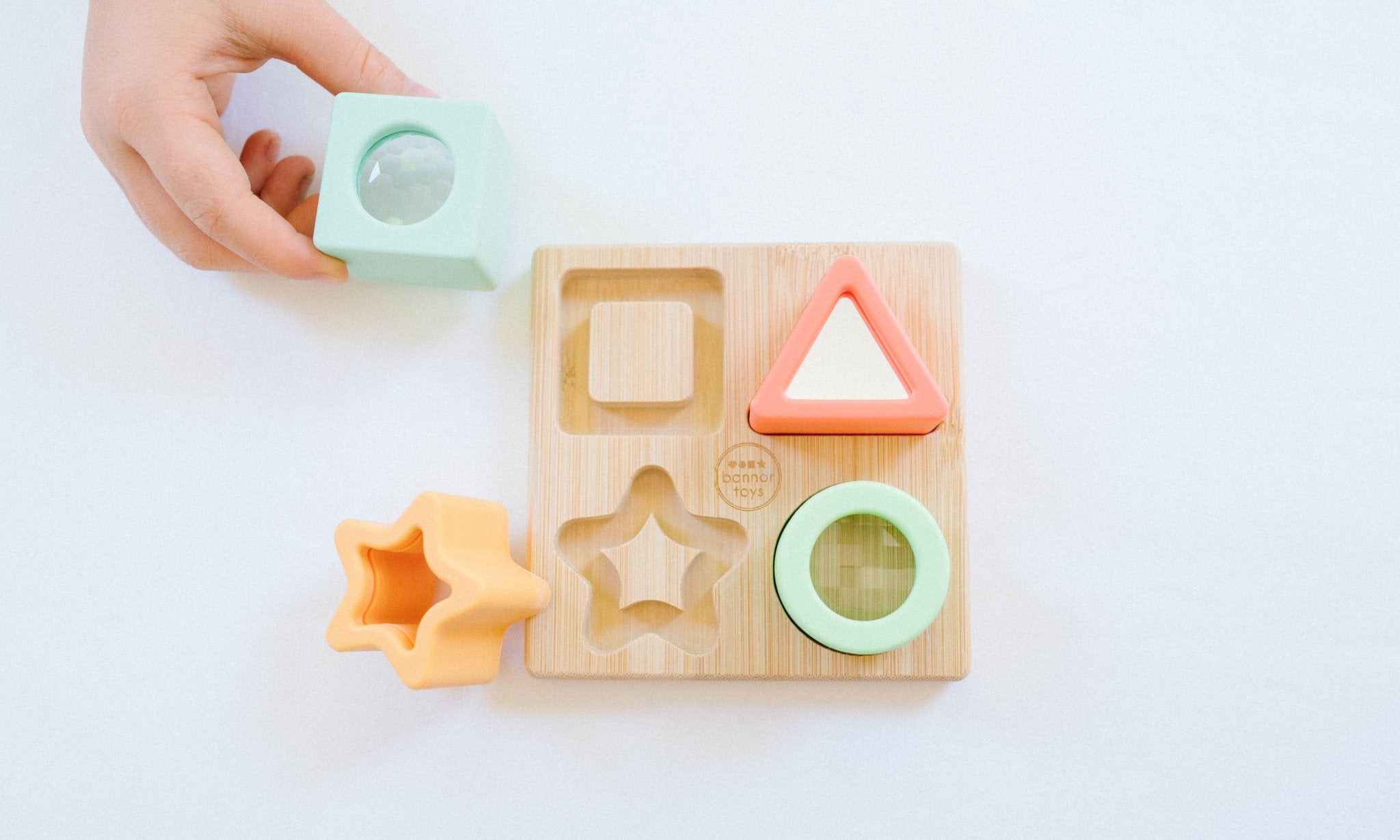 Prism Puzzle - Silicone + Wood - Bannor Toys