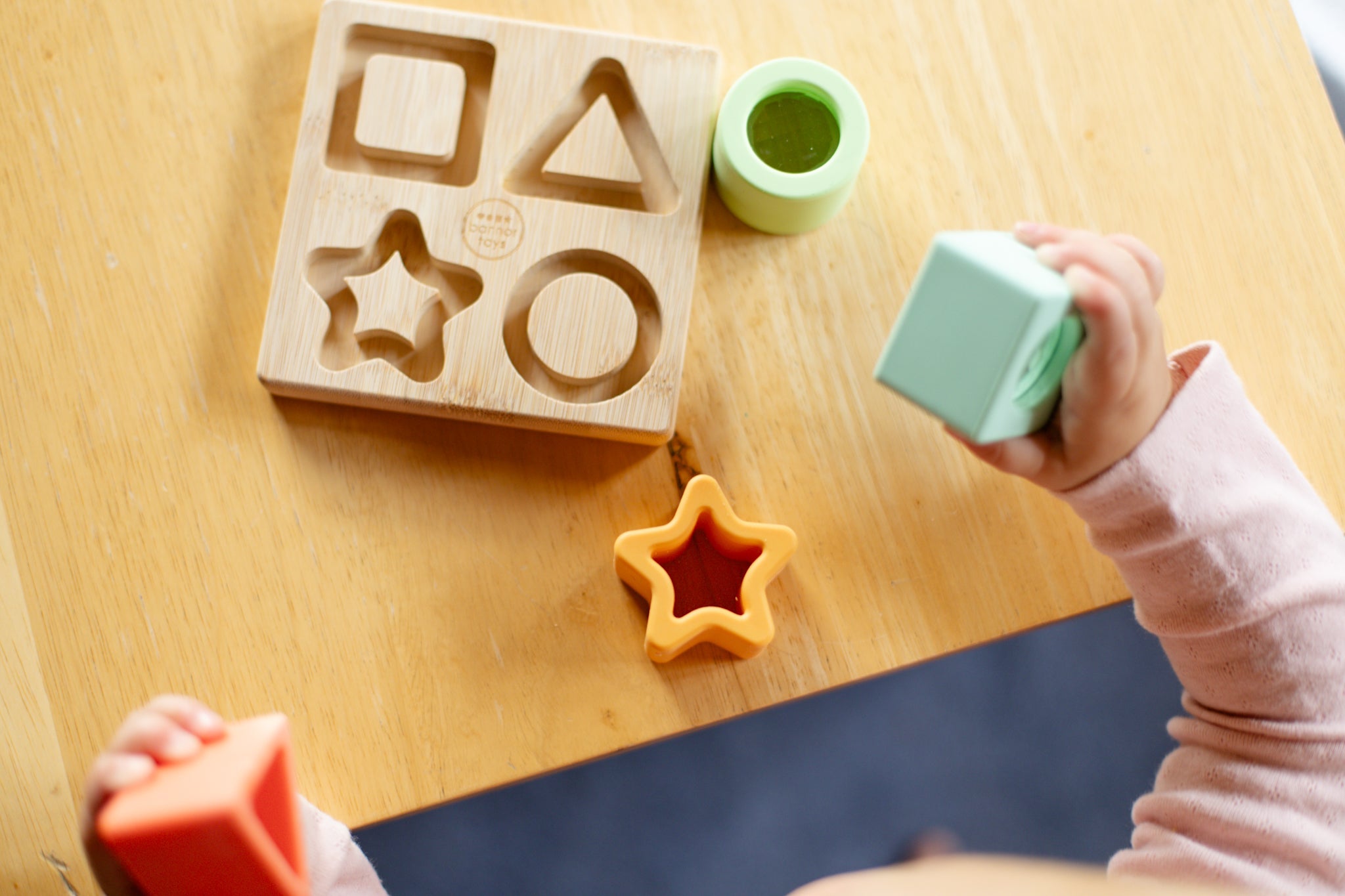 Prism Puzzle - Silicone + Wood - Bannor Toys