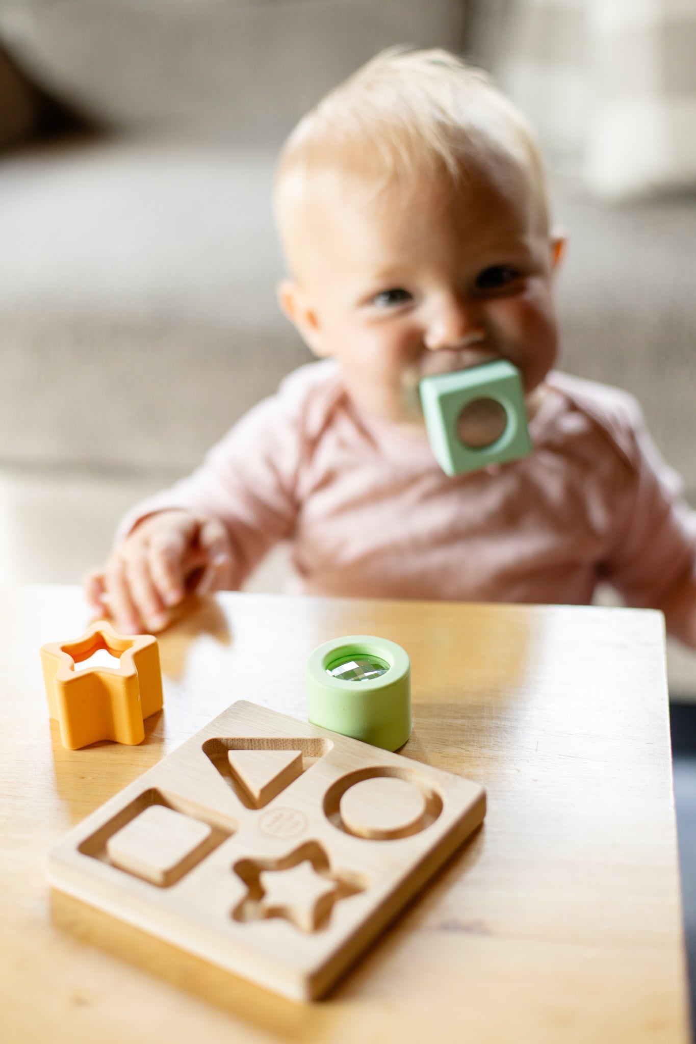 Prism Puzzle - Silicone + Wood - Bannor Toys