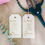 Reusable Need, Want, Read, Wear Gift Tags - Bannor Toys