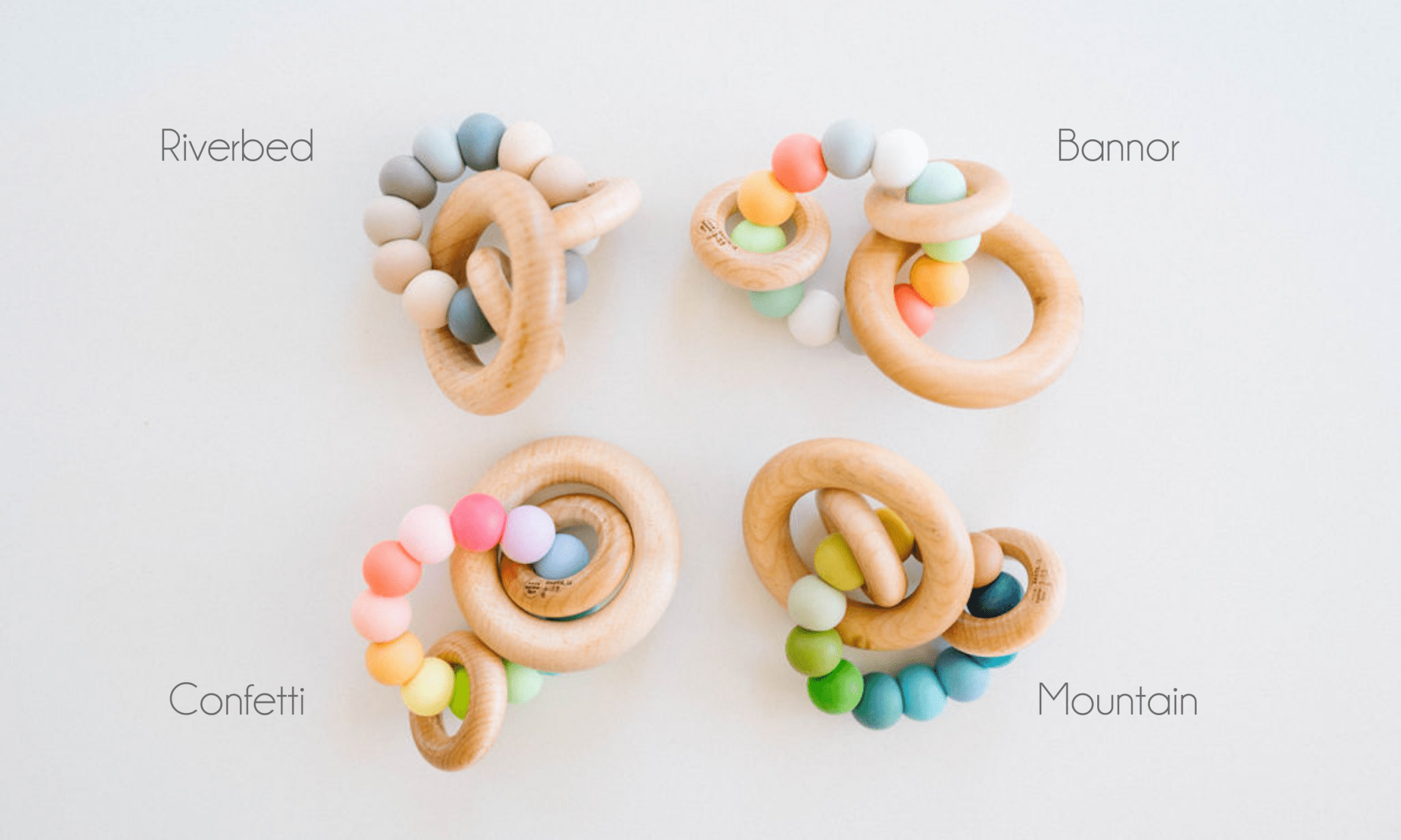 Saturn Ring Wooden Baby Teether - Bannor Toys