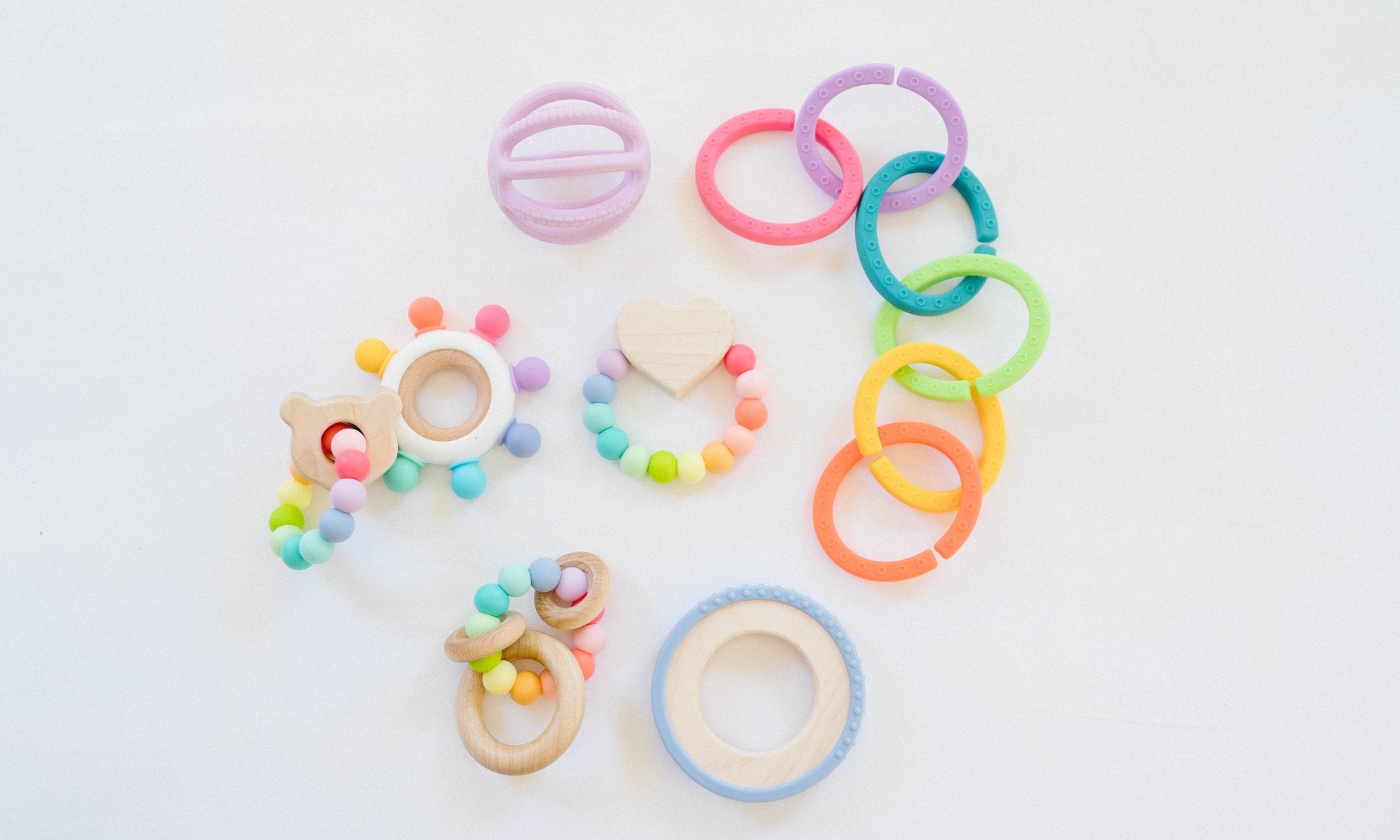 Silicone Ring Links - Confetti - Bannor Toys