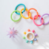 Silicone Ring Links - Confetti - Bannor Toys
