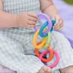 Silicone Ring Links - Confetti - Bannor Toys