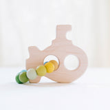 Submarine Wooden Grasping Toy with Teething Beads - Bannor Toys