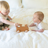 Wooden Train Push Toy, Cherry - Bannor Toys