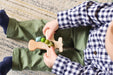 Airplane Wood Grasping Toy With Teething Beads - Bannor Toys