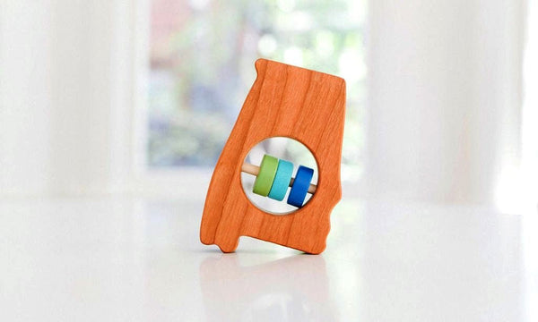 Virginia State Wooden Baby Rattle™