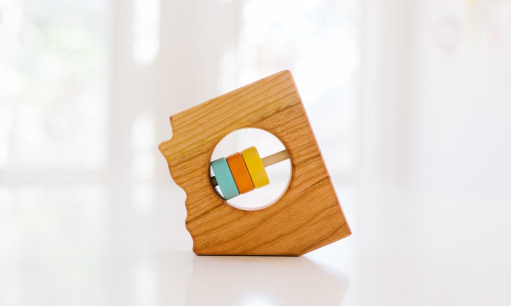 Arizona State Wooden Baby Rattle™ - Bannor Toys