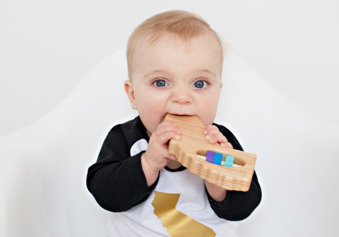 California State Wooden Baby Rattle™ - Bannor Toys
